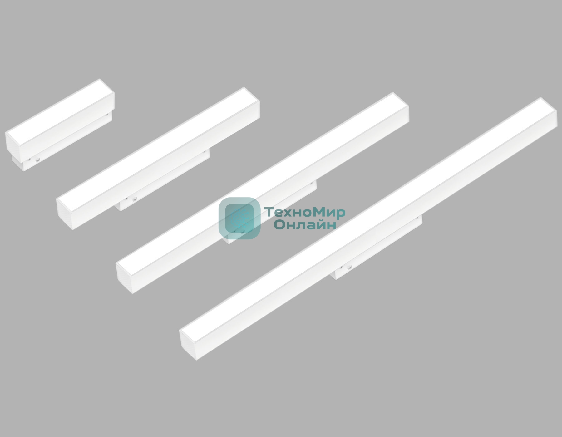 Трековый линейный светильник Ambrella light GL8060 WH белый IP20 36W 3000-6000K 220V 120° 800*25*41