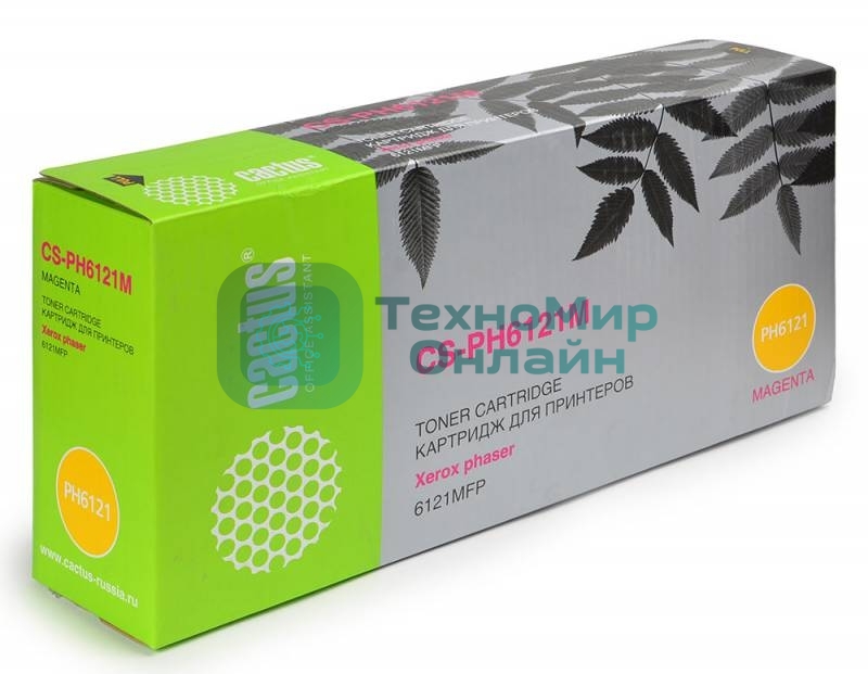 Картридж лазерный Cactus CS-PH6121M (106R01474) пурпурный (2600 стр.) для Xerox Phaser 6121