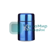 Термос Арктика 302-750 синий, широкое горло 0,75 л для супа и еды, холод/тепло 18 ч