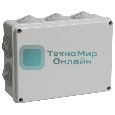 Коробка распаячная ОП 190х140х70 IP44 КМ41243 RAL7035 IEK UKO11-190-140-070-K41-44