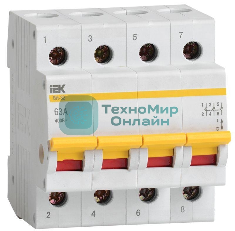 Выключатель нагрузки ВН-32 63А/4П IEK MNV10-4-063