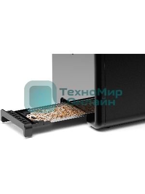 Тостер Bosch TAT3P423 черный, 970 Вт, 2 слота