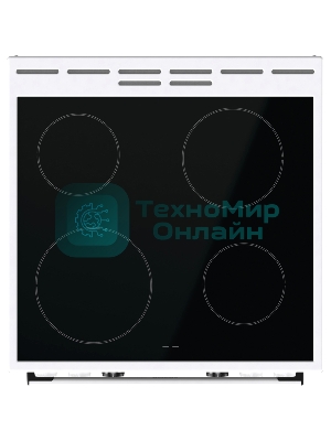 Плита электрическая Gorenje GEC6C40WD белый, конфорок 4 электрических, духовка 71 л, 60 см x 85 см x 60 см