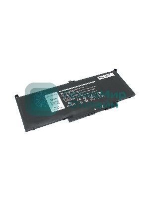 Аккумуляторная батарея для ноутбука Dell Latitude 12 7000 7.6V 6800mAh OEM черный