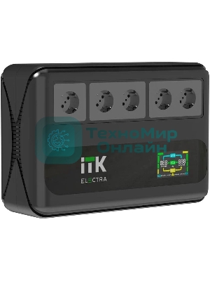 Источник бесперебойного питания Line-interactive 800ВА/480Вт, однофазный, LCD дисплей, с АКБ 1х9AH, 5xSchuko