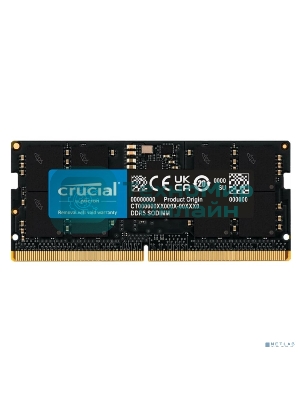 Оперативная память Crucial Premier, DDR5, 16GB (1x16GB), 4800 MHz, CL40, без радиатора, SO-DIMM