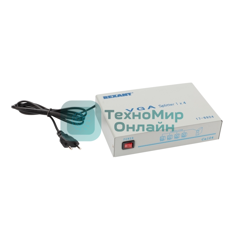 Делитель Rexant гнездо VGA на 4 гнезда VGA, 150 МГц, металл