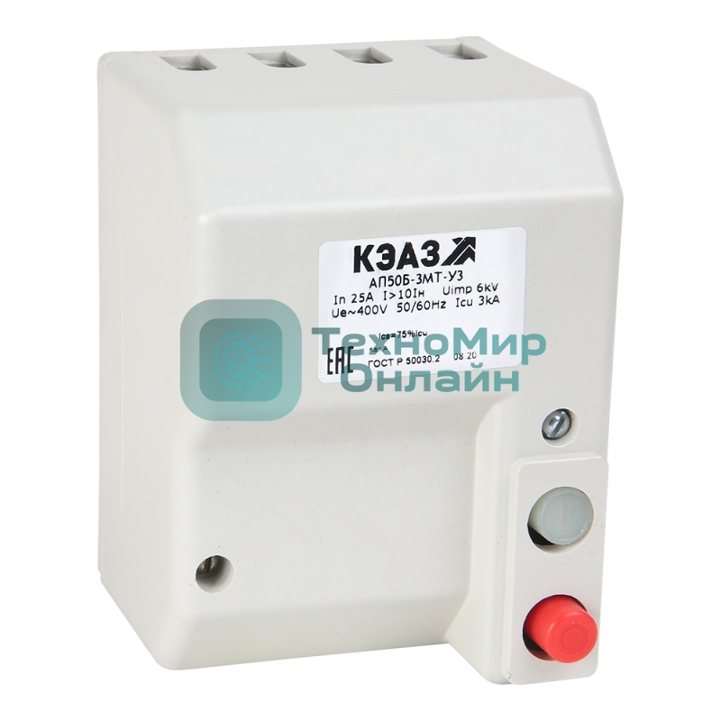 Выключатель автоматический АП50Б 3МТ 40А 10Iн 400AC У3 КЭАЗ 107282
