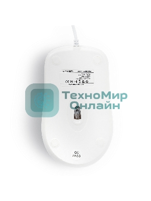 Мышь проводная Crown CMM-502 белый, 1000 dpi, USB, кнопки - 3