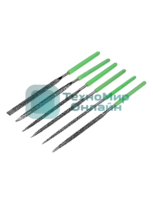 Набор надфилей алмазных Сибртех, 140х70х3, 6 шт.