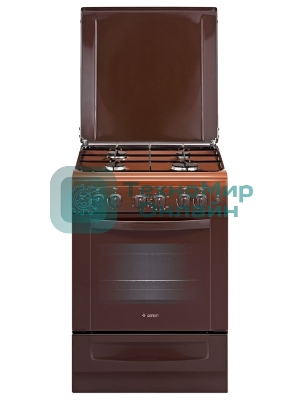 Плита комбинированная Gefest ПГЭ 6102-02 0001 коричневый, конфорок 4 газовых, духовка 55 л, 60 см x 85 см x 60 см