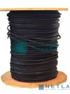 Кабель Exegate UTP 4 EX190974RUS пары кат.5e Exegate медь, внешн. прокладка, с тросом, катушка 305м, черный, PE