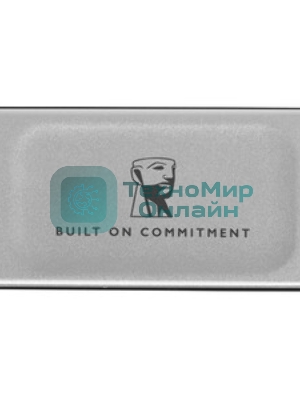 Внешний SSD Kingston XS2000, 4TB, USB 3.2 Gen 2x2 Type-C, R/W 2000/2000, серебристый