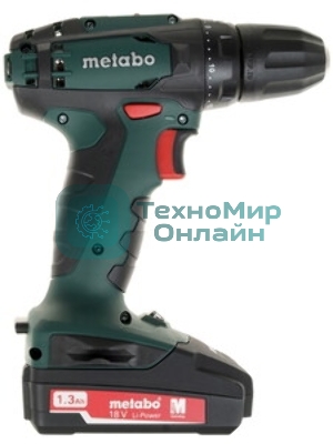 Дрель-шуруповерт Metabo BS 18, 18 В, 1,5 Ач, 48 Нм, щеточный
