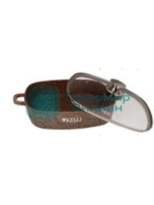 Сковорода-сотейник Kelli KL-4059-28 28 см. 4,5 л ОБЪЕМ 4,5 л из высокопрочного алюминия с гранитным покрытием, с индукционным дном. Силиконовые накладки для ручек съемные. Стеклянная крышка с паровыпуском. Пригодна для всех видов плит, в том числе индукционных