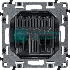 Диммер универс., с лиц. панелью, поворот. ручк., Белый