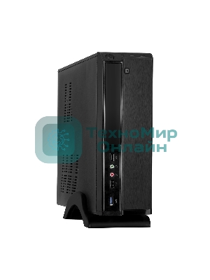 Компьютерный корпус Desktop ExeGate MI-207U-400W-8 (miniITX/mATX, БП M400 с вент. 8см, 1*USB+1*USB 3.0, аудио, черный)
