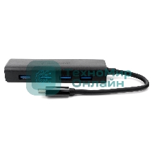 Концентратор USB 3.0 Gembird UHB-C364, 4 порта, Type-C, с доп питанием