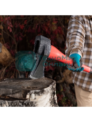 Топор-колун Matrix с клиновидным полотном 2000 г, фибергласовое обрезиненное топорище 880 мм