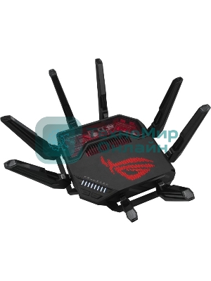 Маршрутизатор ASUS GT-BE19000, черный/красный, 90IG0850-MO9A0V