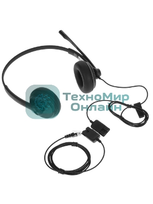 Гарнитура Yealink YHS34 Dual чёрный, проводная