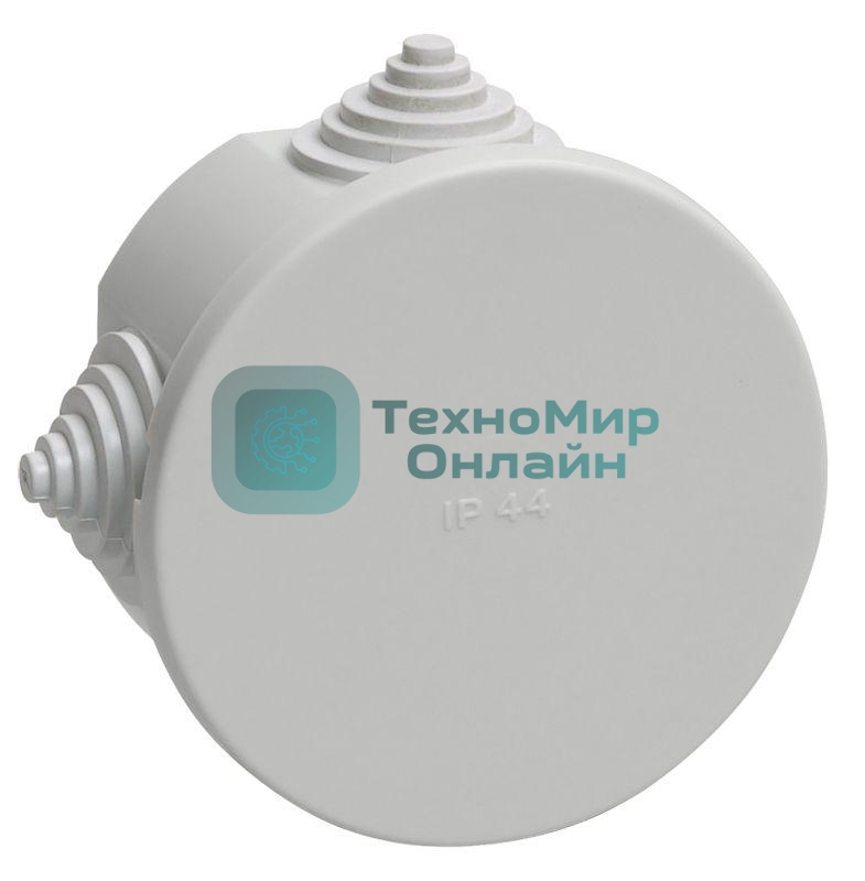 Коробка распаячная ОП 75х40 IP44 KM41237 (4 каб.ввод.) IEK UKO11-075-040-000-K41-44