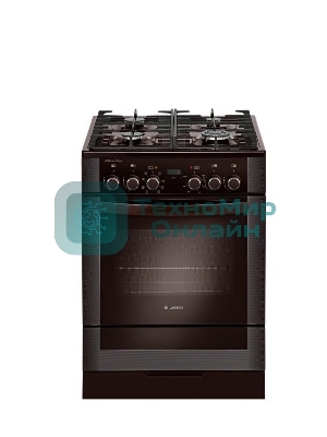 Плита комбинированная Gefest ПГЭ 6502-03 0245 коричневый, конфорок 4 газовых, духовка 55 л, 60 см x 85 см x 60 см