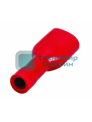 Клемма плоская Rexant полностью изолированная гнездо 6.6 мм 0.5-1.5 мм² (РППи-м 1.5-(6.3))