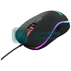 Мышь проводная Oklick GMNG 723GM черный, 3200 dpi, USB, кнопки - 6