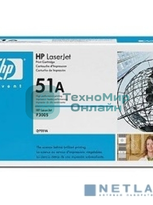 Картридж лазерный HP Q7551A черный для LJ P3005/M3035mfp/M3027mfp 6500 стр.
