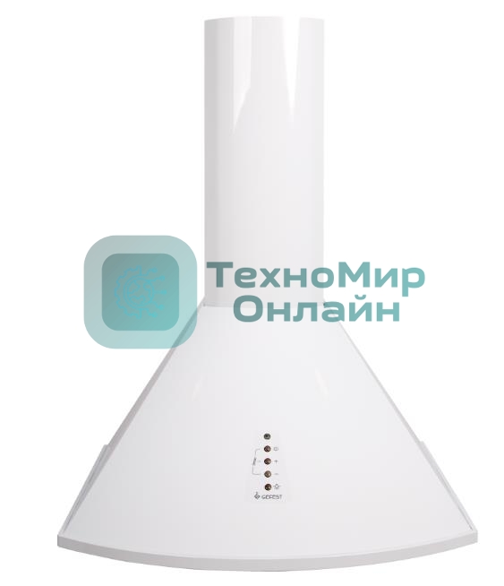 Вытяжка каминная Gefest ВО 1604 А белый, 60 см, 1000 куб. м/ч, 78 дБ