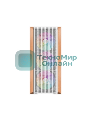 Компьютерный корпус без блока питания SAMA Z60 белый, Midi-Tower, TG, 4x140мм ARGb, 2xUSB 3.0 + 1xUSB 3.1 Type-C, E-ATX, ATX, mATX, mITX белый