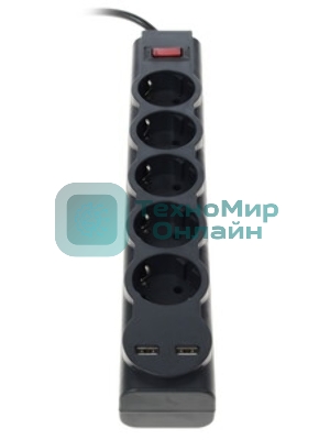 Сетевой фильтр Defender 5M DFS 755 5OUTL.
