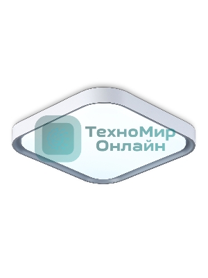 Потолочный светодиодный светильник Ambrella light FZ1256 WH/GR белый/серый 27W 5000K 350*350*60 (Без ПДУ)
