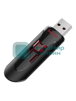 Флешка USB SanDisk CZ600 Cruzer Glide (SDCZ600-256G-G35), 256Gb, USB 3.0, R/W 100/20, черный