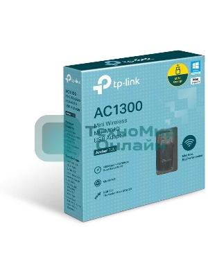 Адаптер TP-Link Archer T3U AC1300 Мини Wi-Fi MU-MIMO USB-адаптер