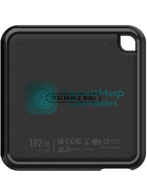 Внешний SSD 2TB Silicon Power PC60, External, USB 3.2 Type-C R/W - 540/500 MB/s черный