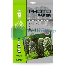 Фотобумага Cactus CS-GSA4130100 A4/130г/м2/100л. глянцевое самоклей. для струйной печати
