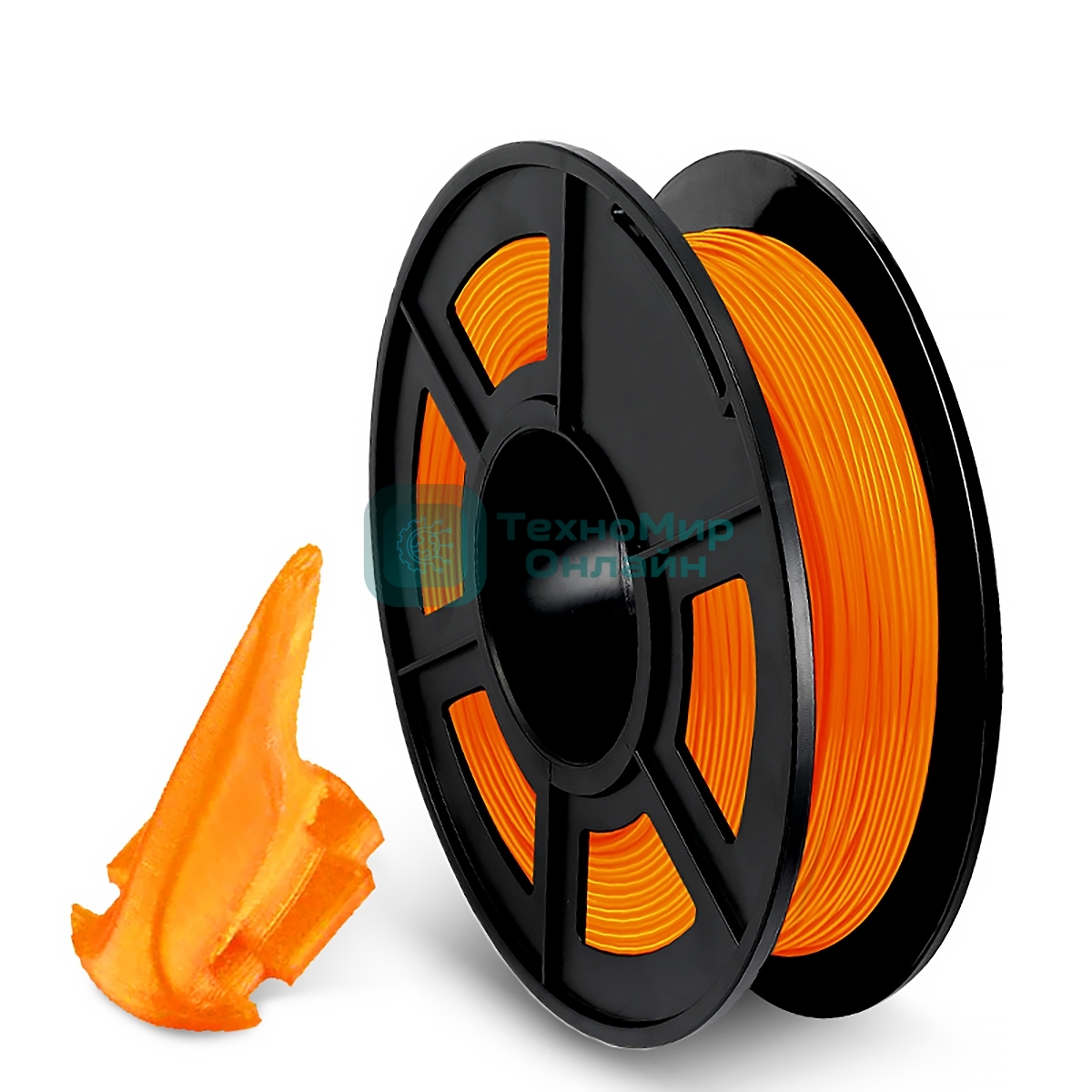 Филамент NVPrint TPU Orange для 3D печати диаметр 1.75мм длина 165 метров масса 0,5 кг