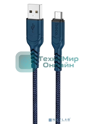 Кабель USB Micro/HOCO HC-44906 X59/1m/2.4A/Нейлон/Red