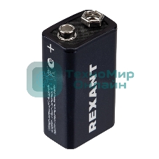 Батарейка алкалиновая Rexant 6LR61 Крона 9В блистер 1 шт.