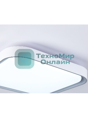 Потолочный светодиодный светильник Ambrella light FZ1256 WH/GR белый/серый 27W 5000K 350*350*60 (Без ПДУ)