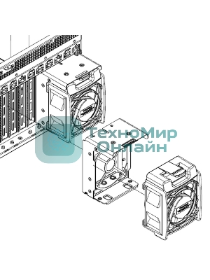 Набор охлаждения Supermicro SC747B X10 Passive GPU Kit