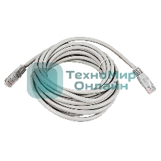 Коммутационный шнур Rexant патч-корд U/UTP RJ45-RJ45, cat.5e, PVC серый, 3м