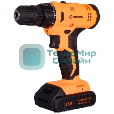 Дрель-шуруповерт Вихрь ДА-18Л-2КА, 18 В, 1,5 Ач, 35 Нм, щеточный