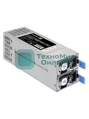 Блок питания серверный 2U Redundant 2x1000W ExeGate EX292323RUS Industrial-RTS1000 (APFC, КПД 94% (80 PLUS Platinum), 4 см fan, 24pin, 2x(4+4)pin, 2PCIe, 2SATA, 6IDE, Cable Management)