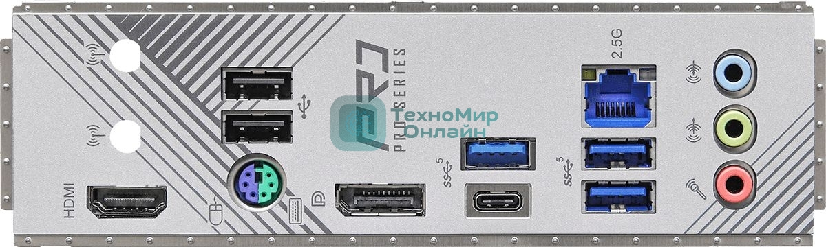 Материнская плата ASRock B760M Pro RS, Micro-ATX, LGA 1700, Intel B760, 4xDDR5, 4xSATA, 3xM.2, 1xPCI-E 5.0 x16, 1xPCI-E 3.0 x4, 1xHDMI, 1xDP, 1x 2.5Gb LAN, 3xUSB 3.2 Gen 1, 2xUSB 2.0, 3x3.5 мм, 7.1, ATX