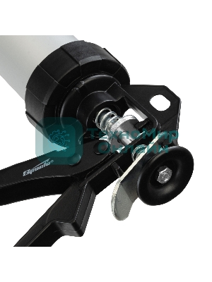 Пистолет для герметика Sparta 400мл ''закрытый'' алюминиевый корпус круглый шток 8 мм