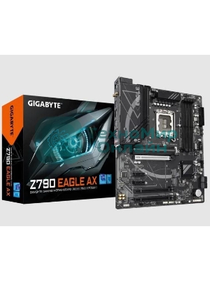 Материнская плата Gigabyte Z790 EAGLE AX, LGA 1700, Intel Z790, 4xDDR5, 4xSATA, 3xM.2, 1xPCIe 3.0 x1, 1xPCIe 4.0 x4, 1xPCIe 5.0 x16, 1xHDMI, 1xDP, 1x 2.5Gb LAN, 2xUSB-A 2.0, 4xUSB-A 3.2 Gen 1, 1xUSB 3.2 Gen 2, 7.1, ATX