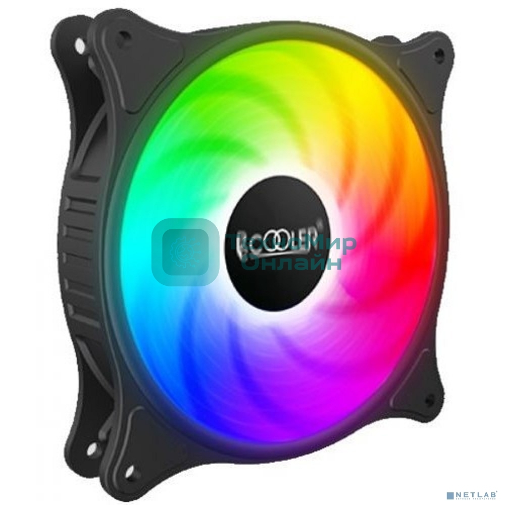 Вентилятор для корпуса PCCooler FX-120-3 черный, 120 мм, 1200 об/мин, 18 дБ, 3 pin